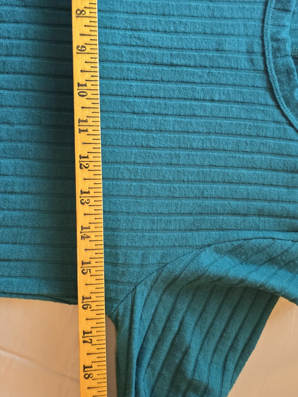 Michael Stars Dark Teal Ribbed Long-Sleeve Top - Picture 4 of 6